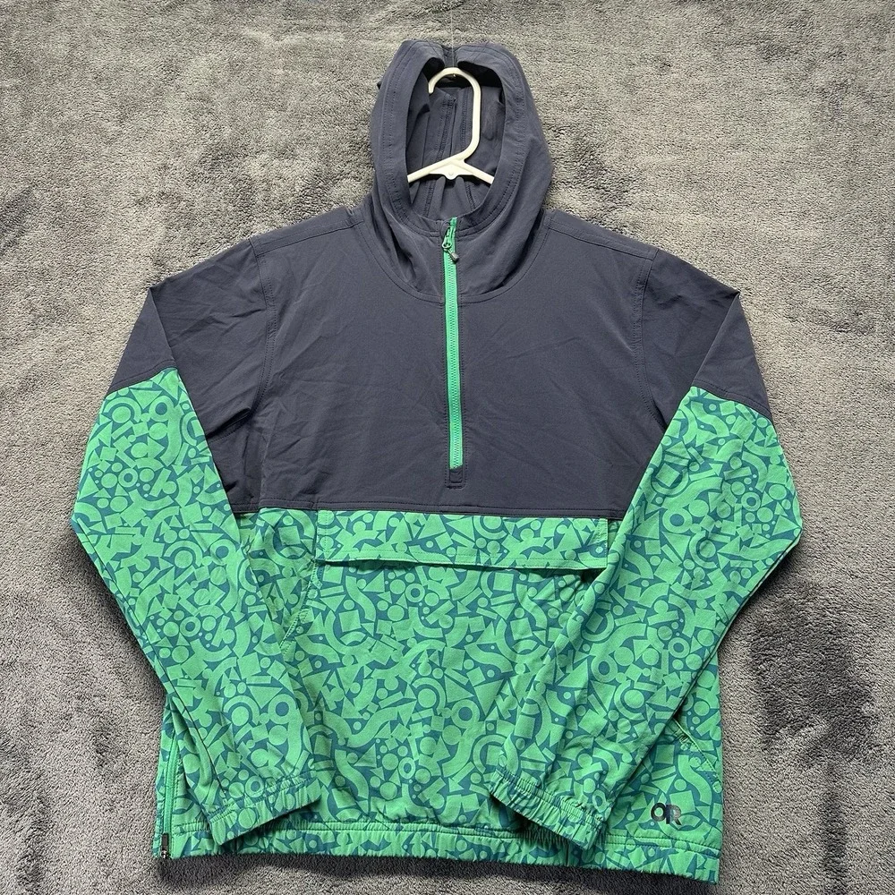 Outdoor Research Ferrosi Anorak Hooded Jacket Women's Small 1/2 Zip Climbing